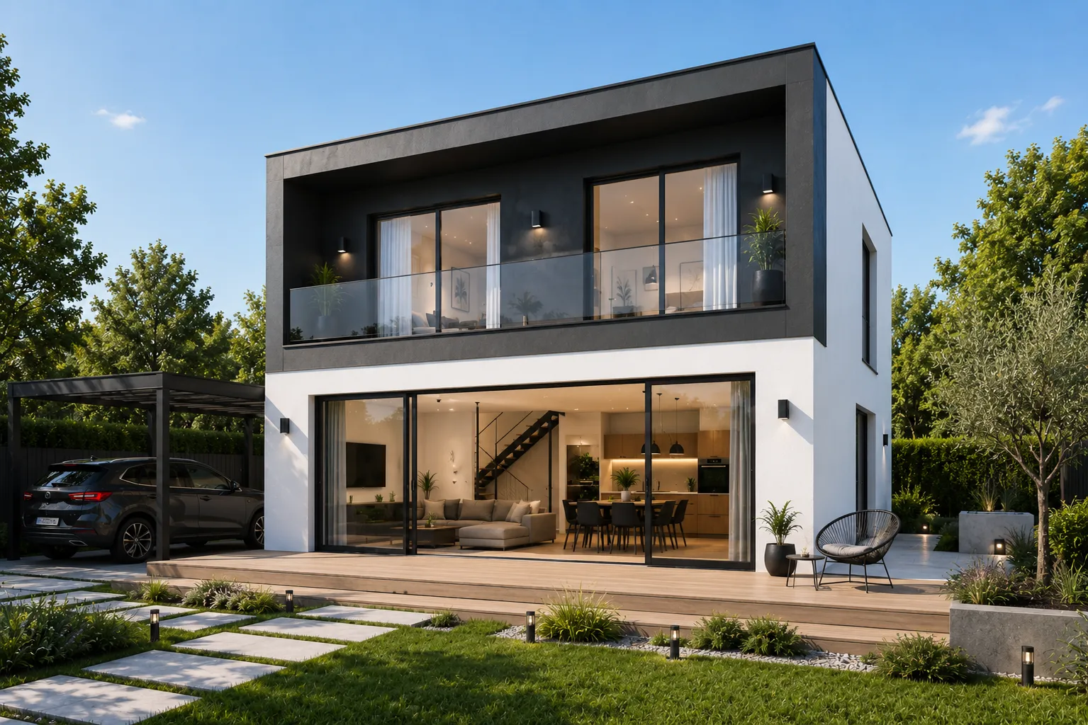 Recreación de la casa modular Loft Dúplex